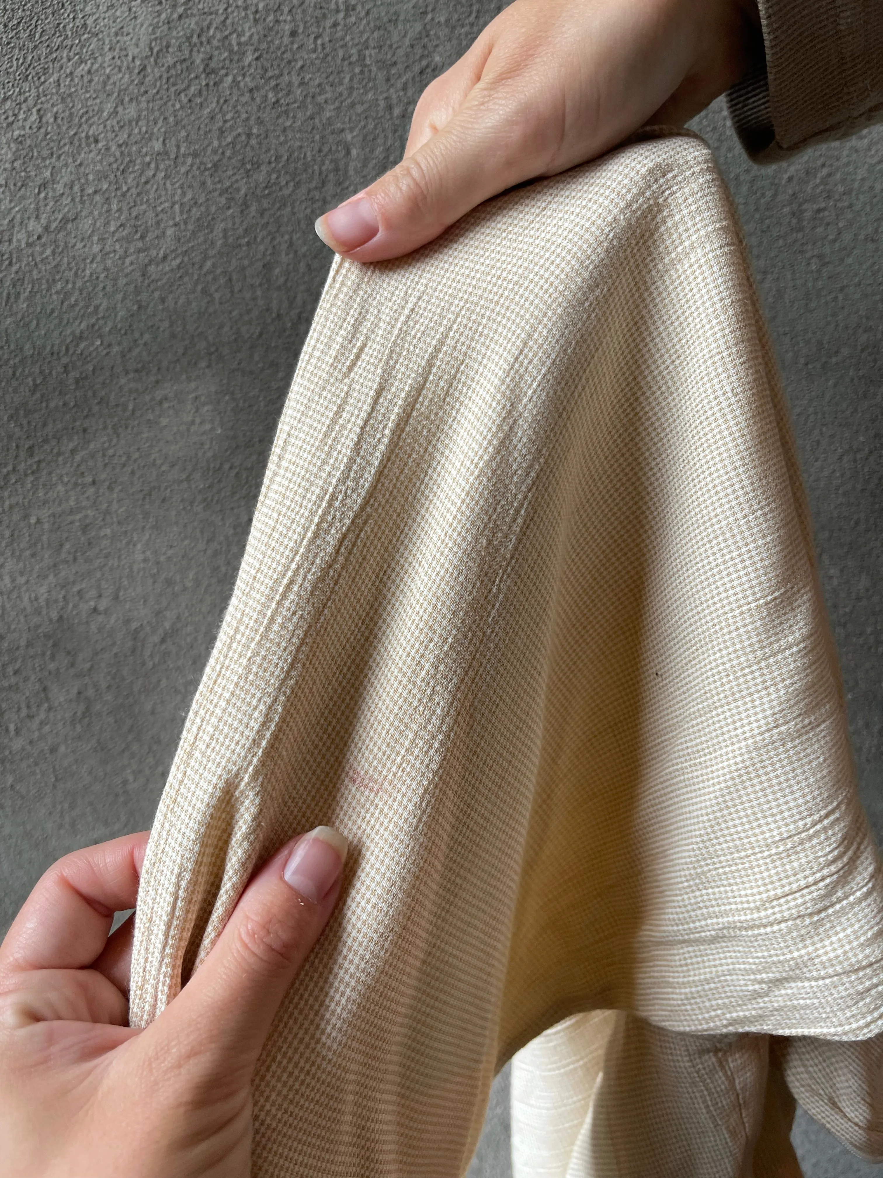 90s Beige High-Rise Culottes - XS/S