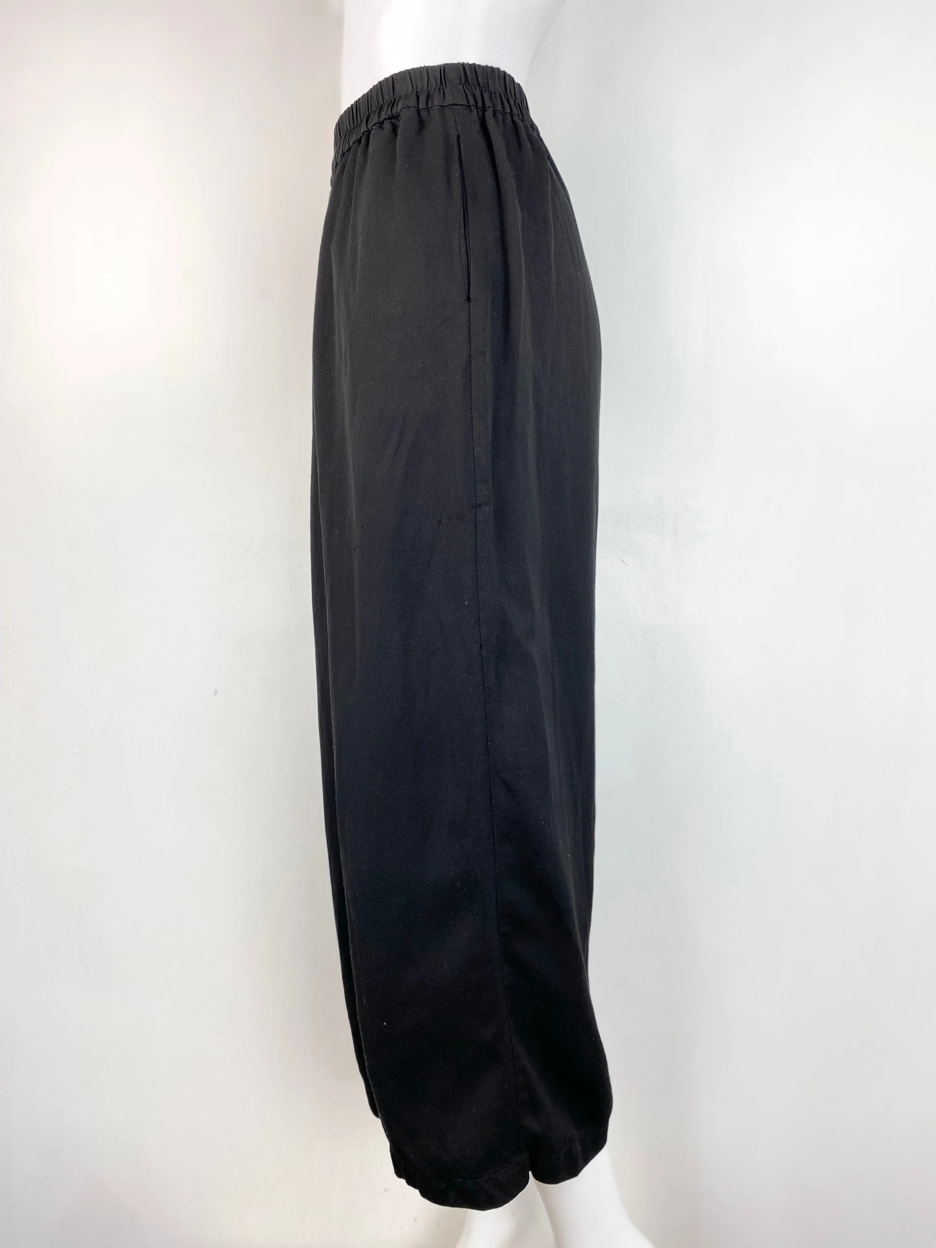 Alpha 60 Black Linen Blend Culottes - AU 6 / 8