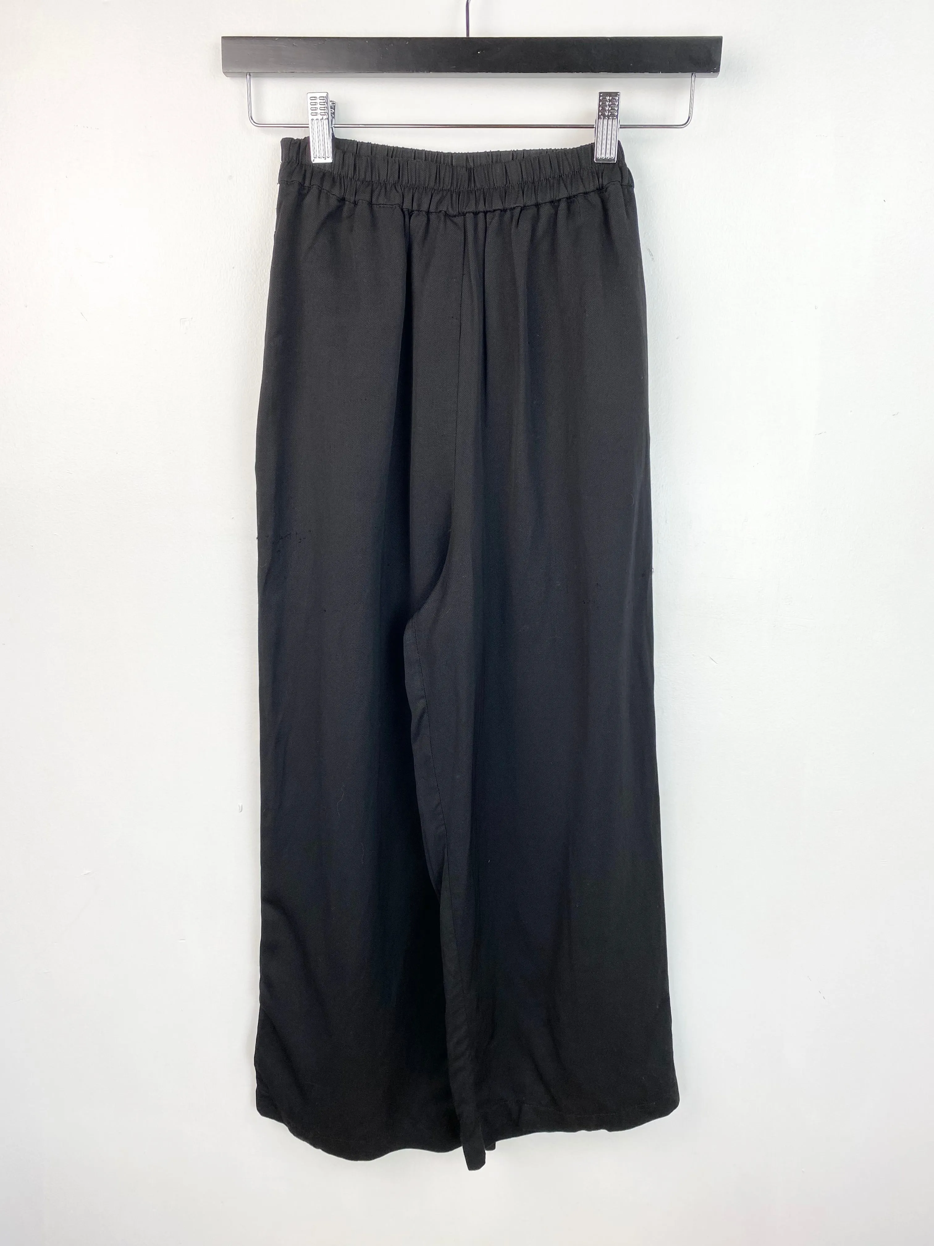Alpha 60 Black Linen Blend Culottes - AU 6 / 8