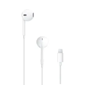 Apple EarPods Headphones with Lightning Connector, Wired Ear Buds for iPhone with Built-in Remote to Control Music, Phone Calls, and Volume