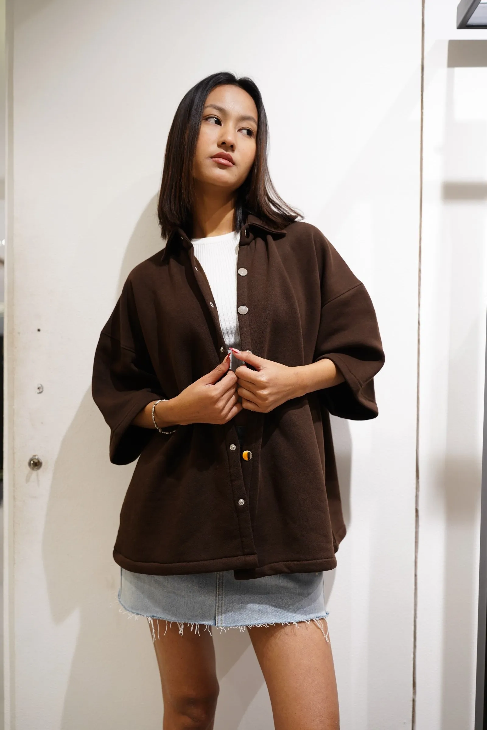 Basic Half sleeve Shacket For Men And Women