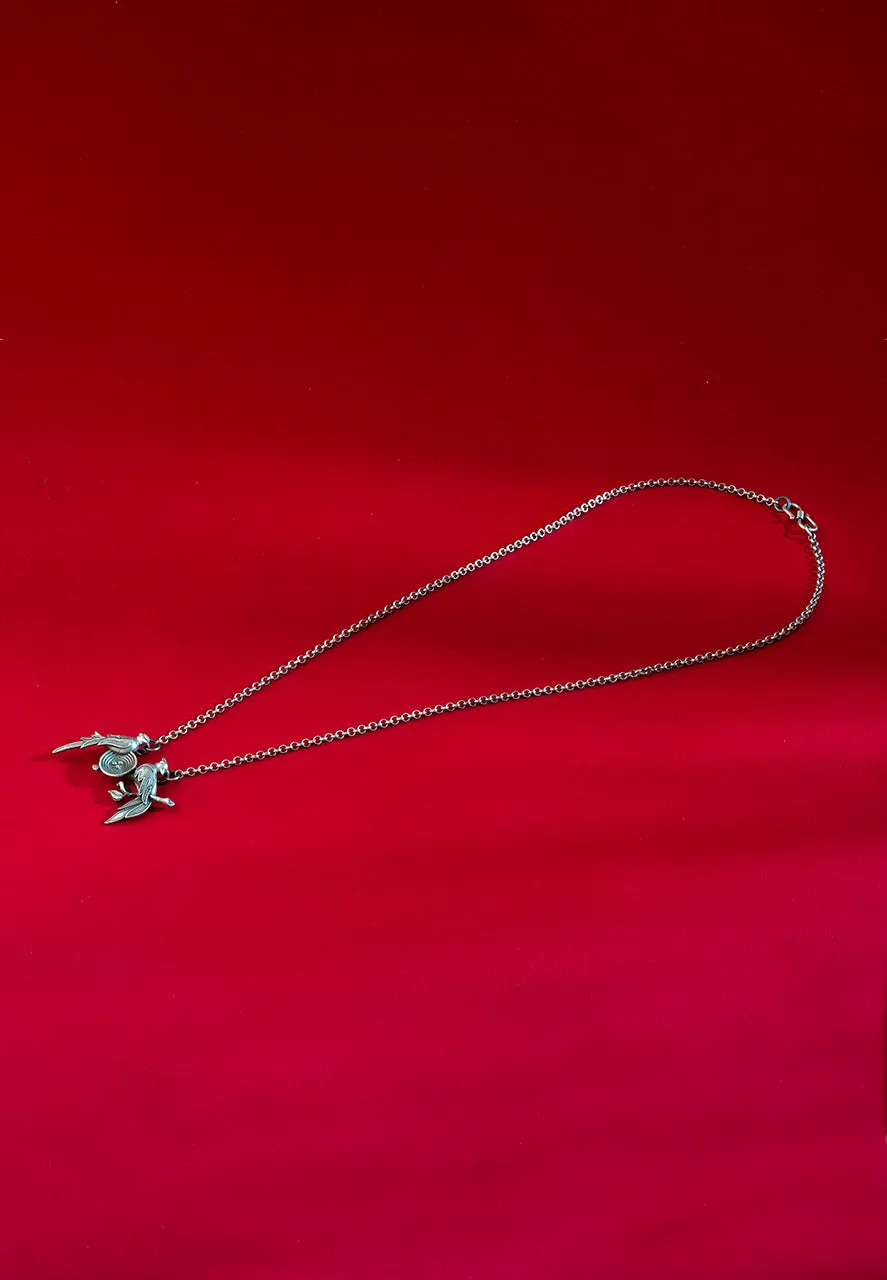 Birds In A Nest Contemporary Necklace And Ring Set