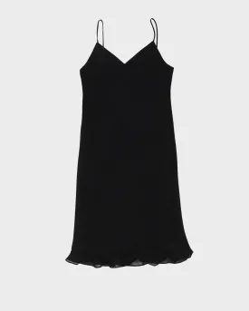 Black Strappy Midi Dress - M