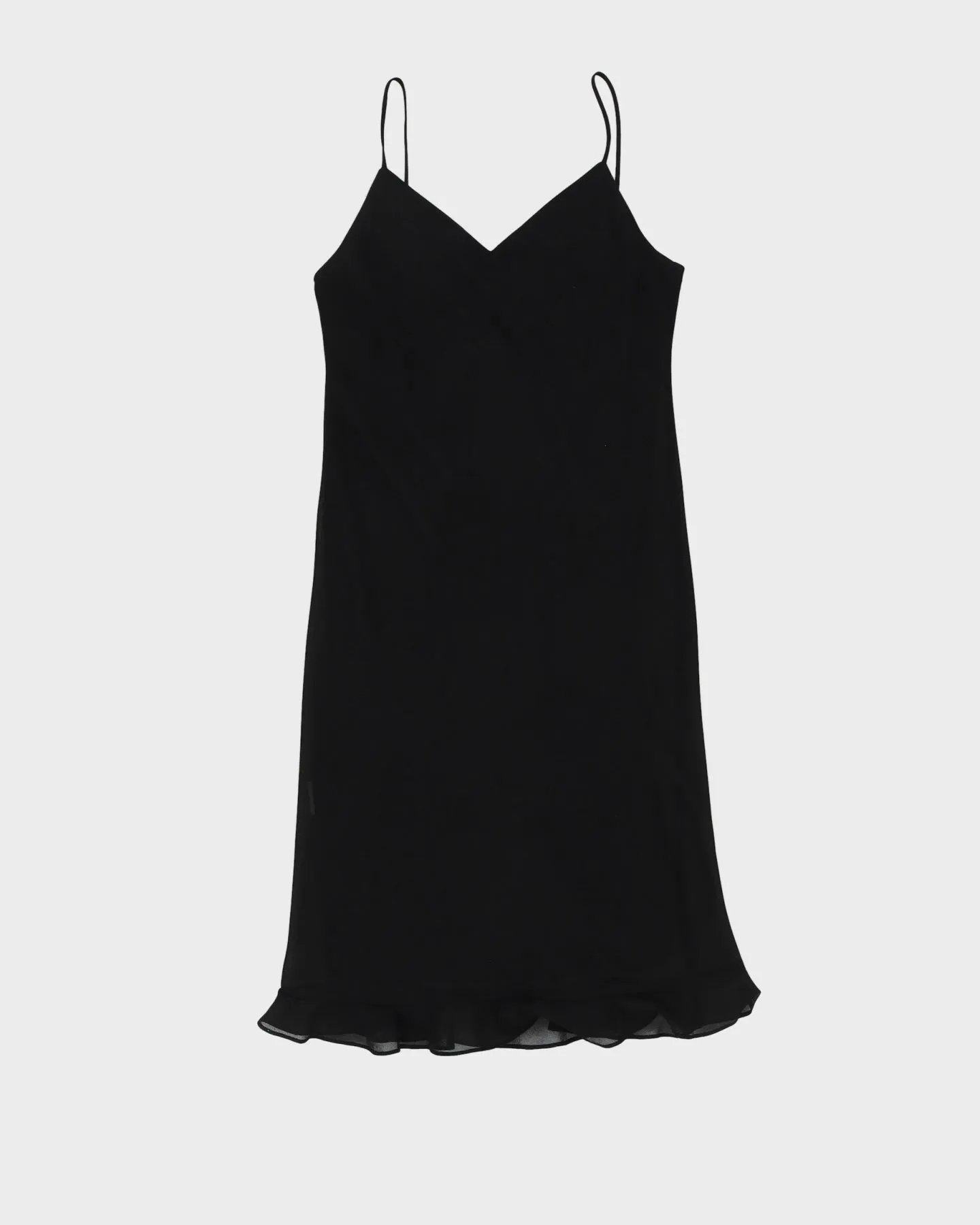 Black Strappy Midi Dress - M