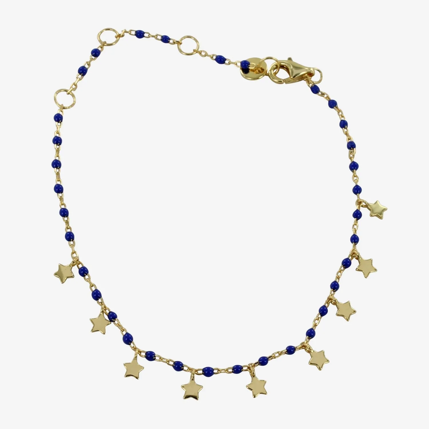 Blue Starry Sterling Silver Bracelet