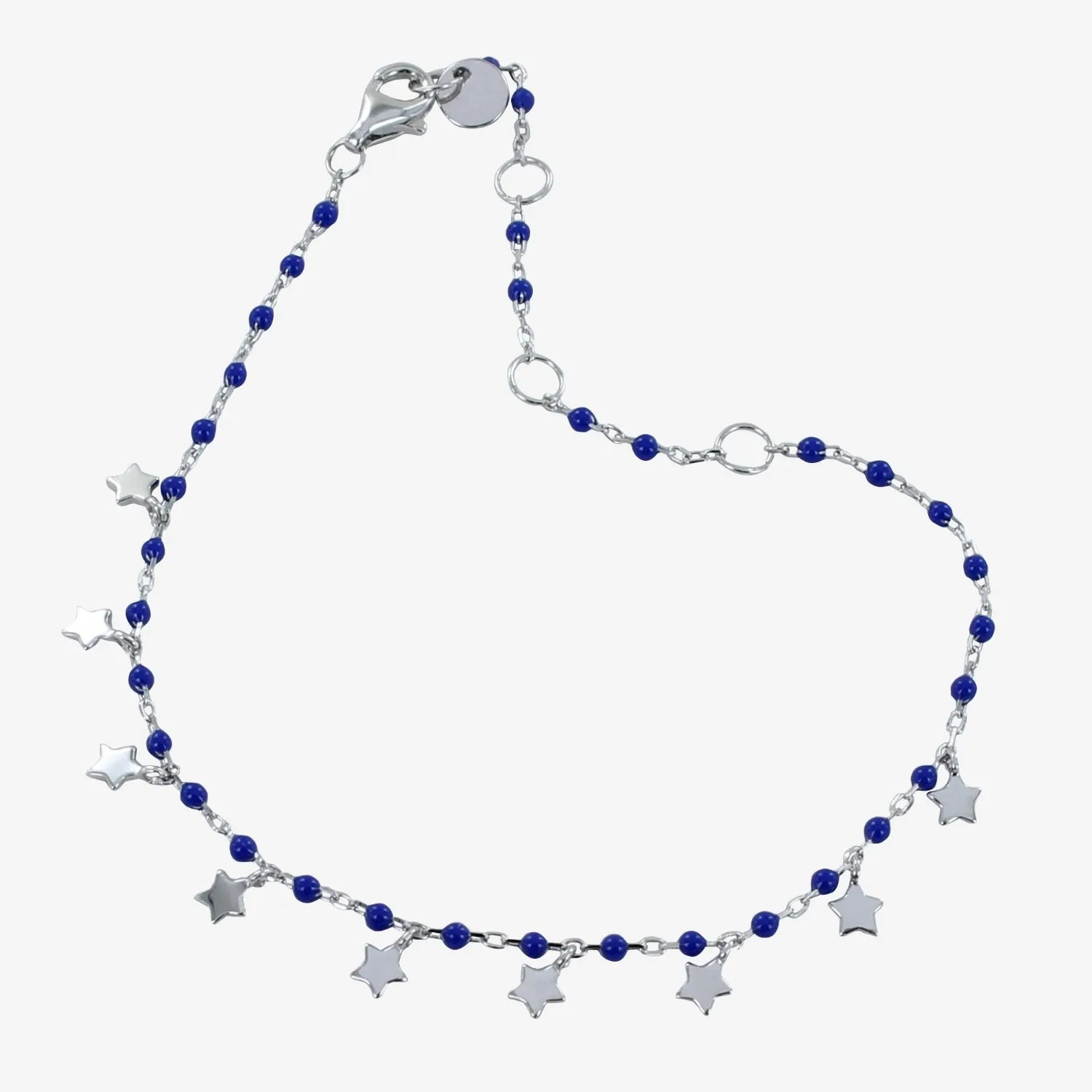 Blue Starry Sterling Silver Bracelet