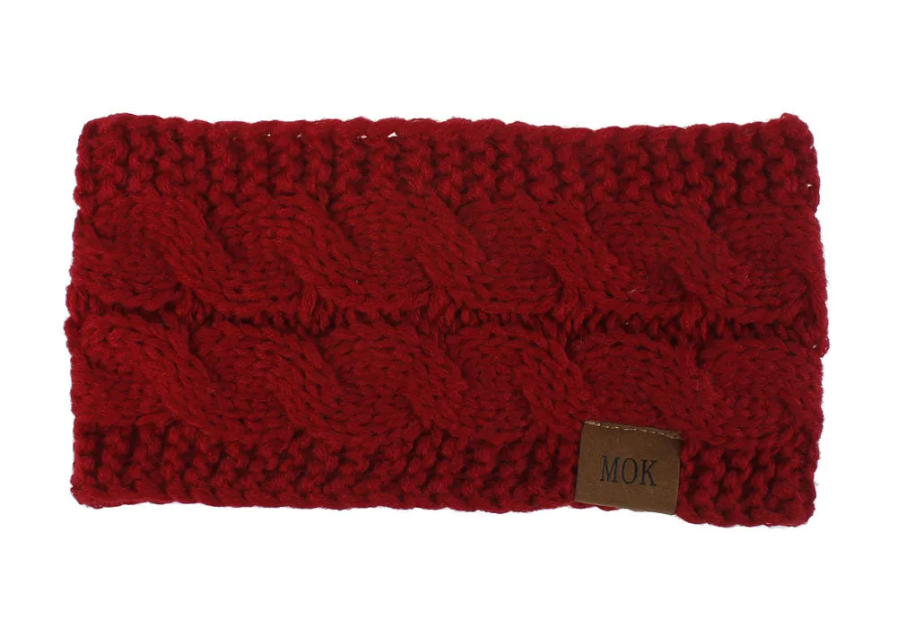 Colorful wool knitted headbands perfect gift for mothers, daughters and grandmothers