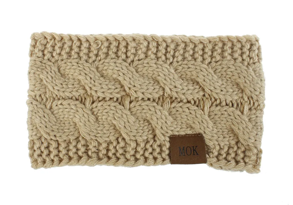 Colorful wool knitted headbands perfect gift for mothers, daughters and grandmothers