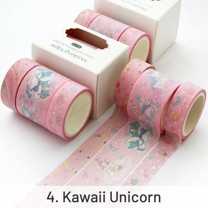 Creative Sakura Oil Painting Starry Sky Boxed Washi Tape Set