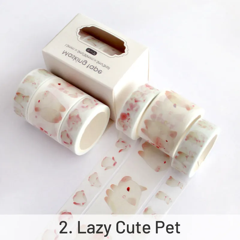 Creative Sakura Oil Painting Starry Sky Boxed Washi Tape Set