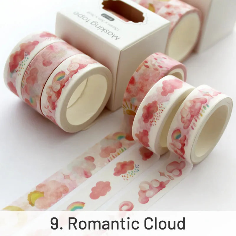 Creative Sakura Oil Painting Starry Sky Boxed Washi Tape Set