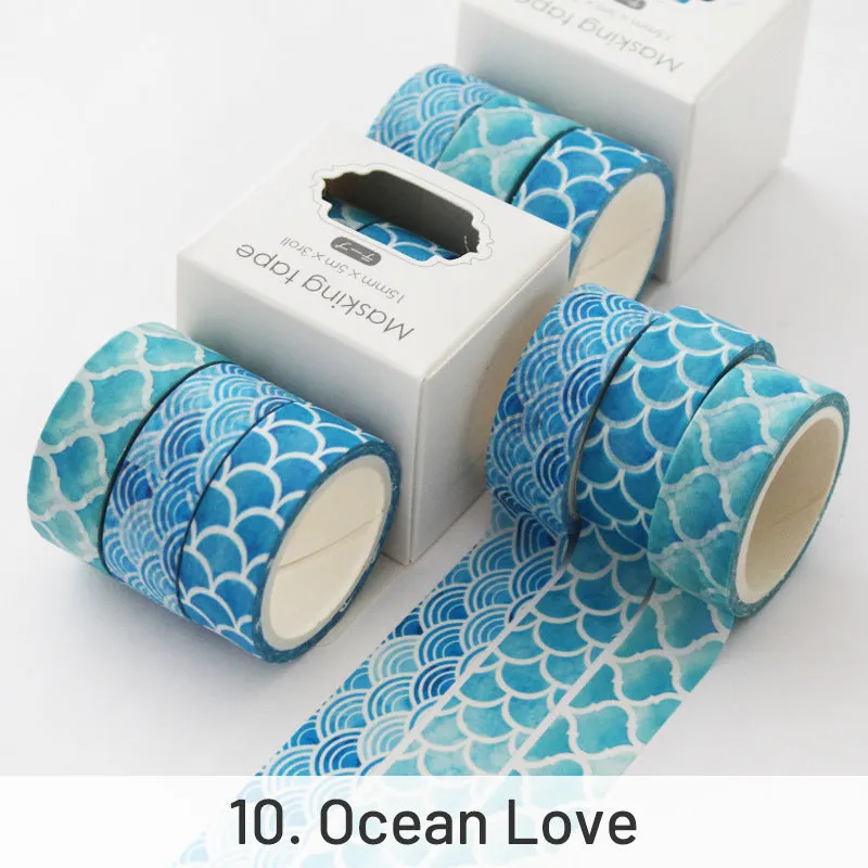Creative Sakura Oil Painting Starry Sky Boxed Washi Tape Set