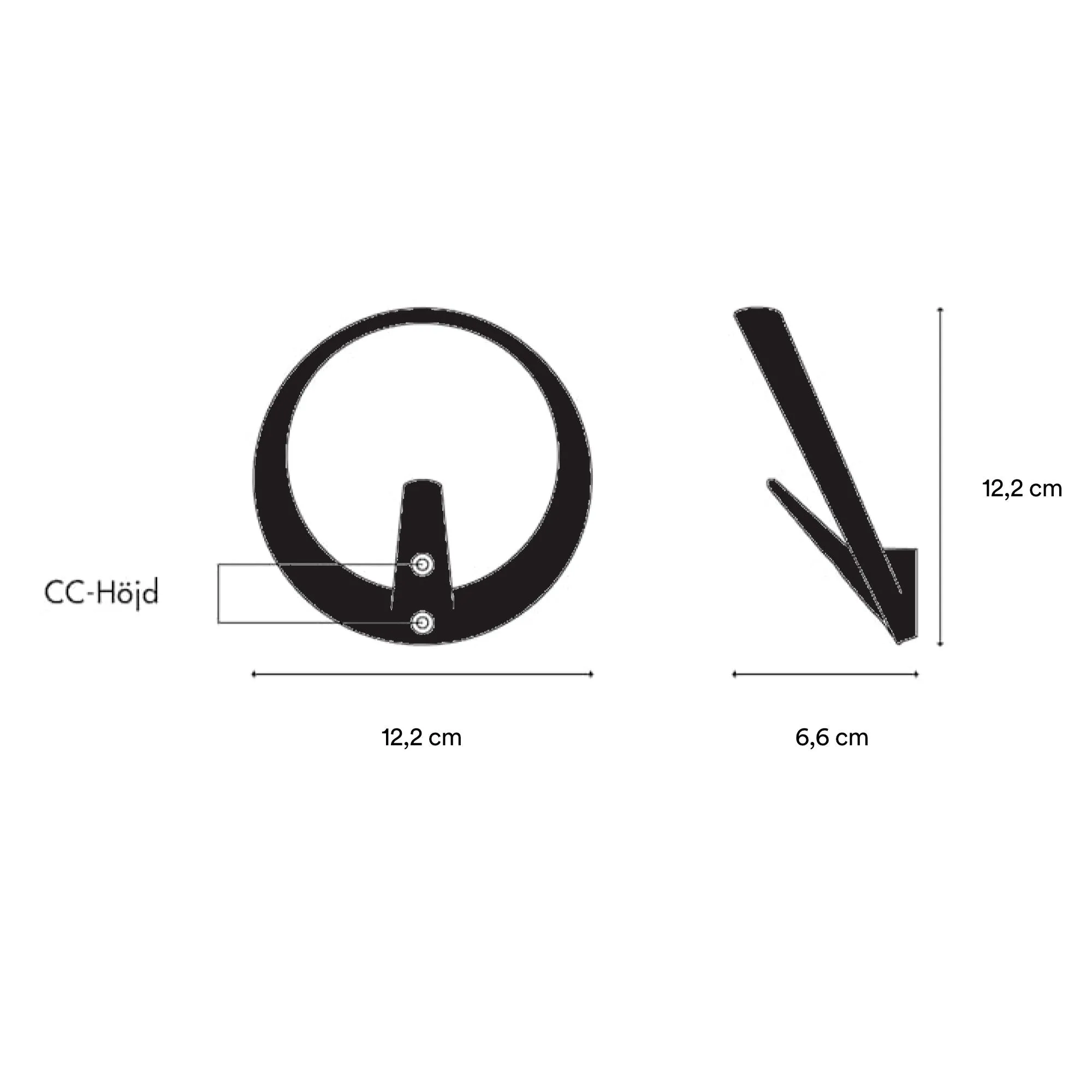 Essem Design Gloria hook, black