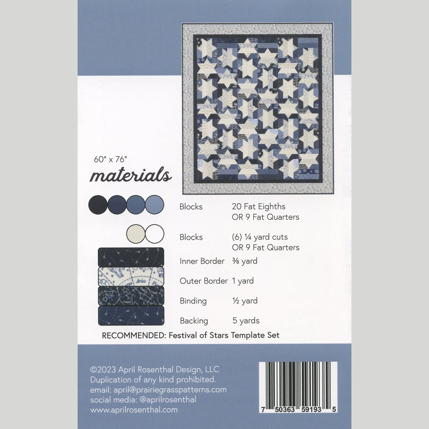 Festival of Stars Quilt Pattern
