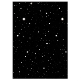 Hollywood Starry Nights Plastic Scene Setters Plastic Room Roll 4ft x 40 ft