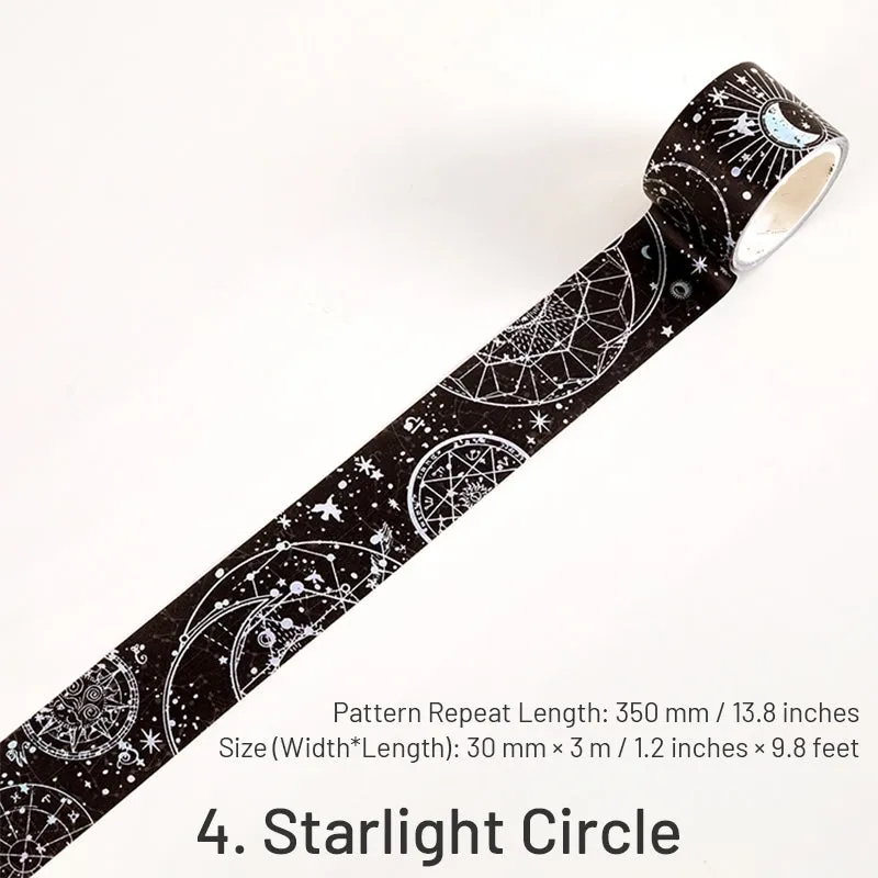 Holographic Hot Stamping Washi Tape-Butterfly, Sea, Snow, Starry, Sky, Flower