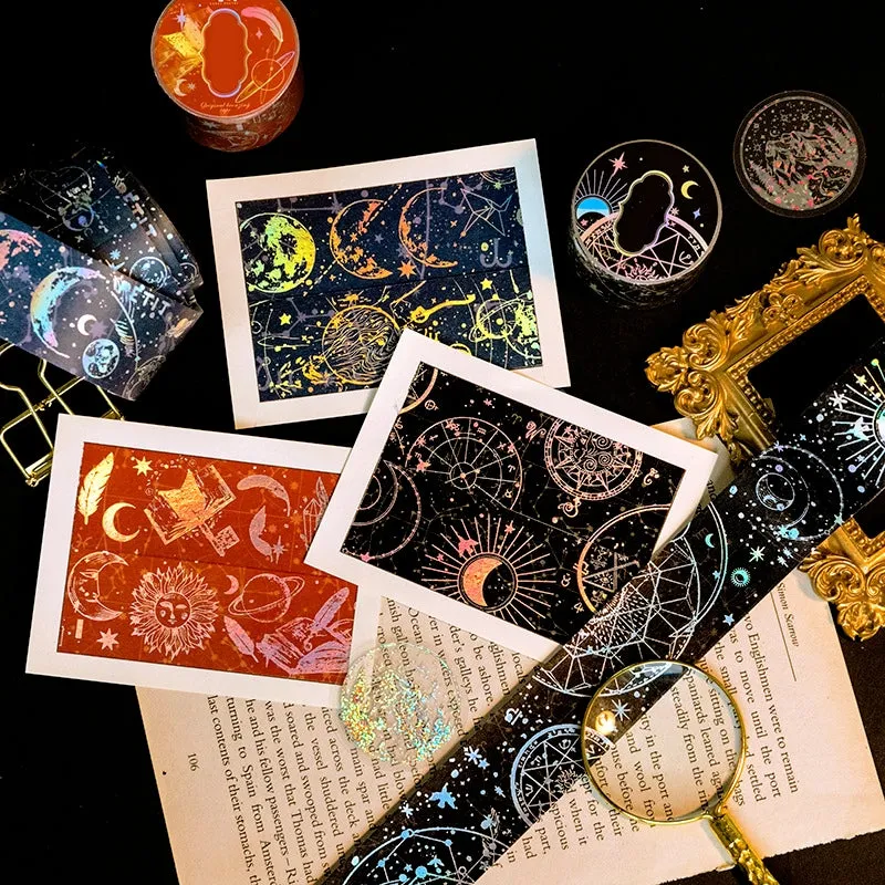 Holographic Hot Stamping Washi Tape-Butterfly, Sea, Snow, Starry, Sky, Flower