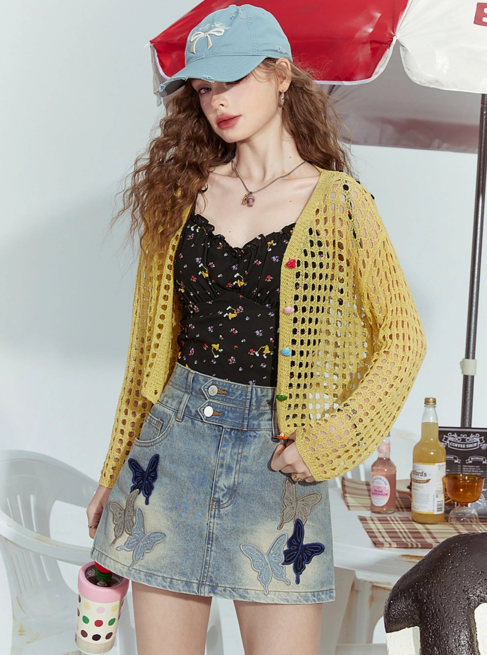 Light High Waist Culottes Skirt