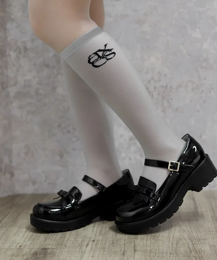 Logo Sheer High Socks