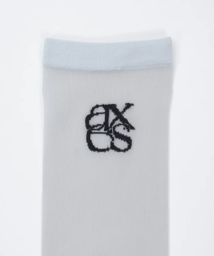 Logo Sheer High Socks