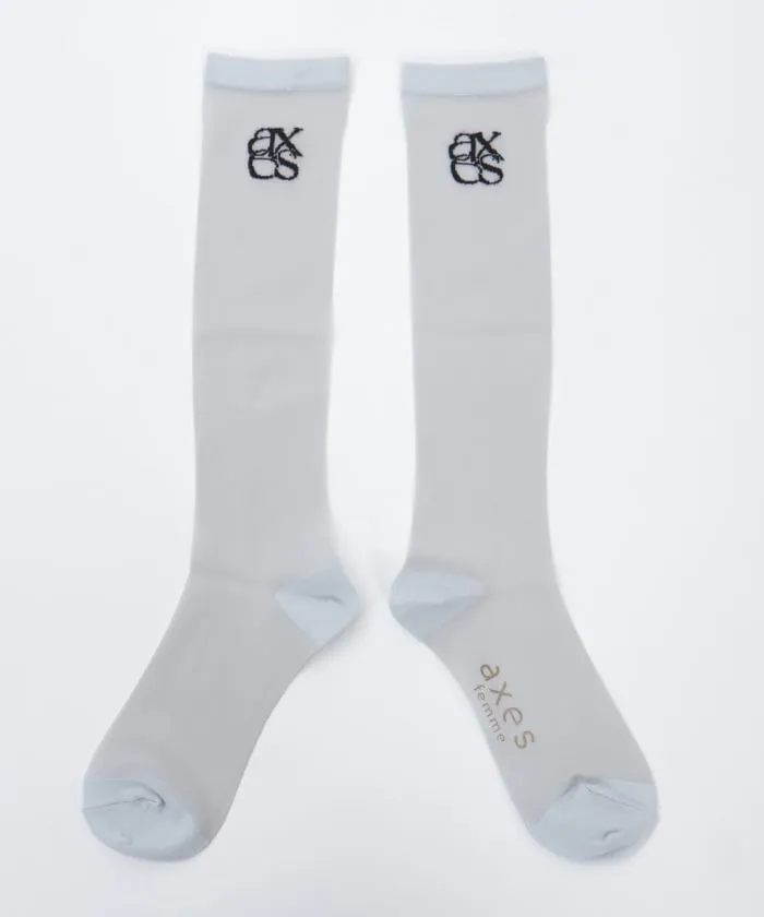 Logo Sheer High Socks