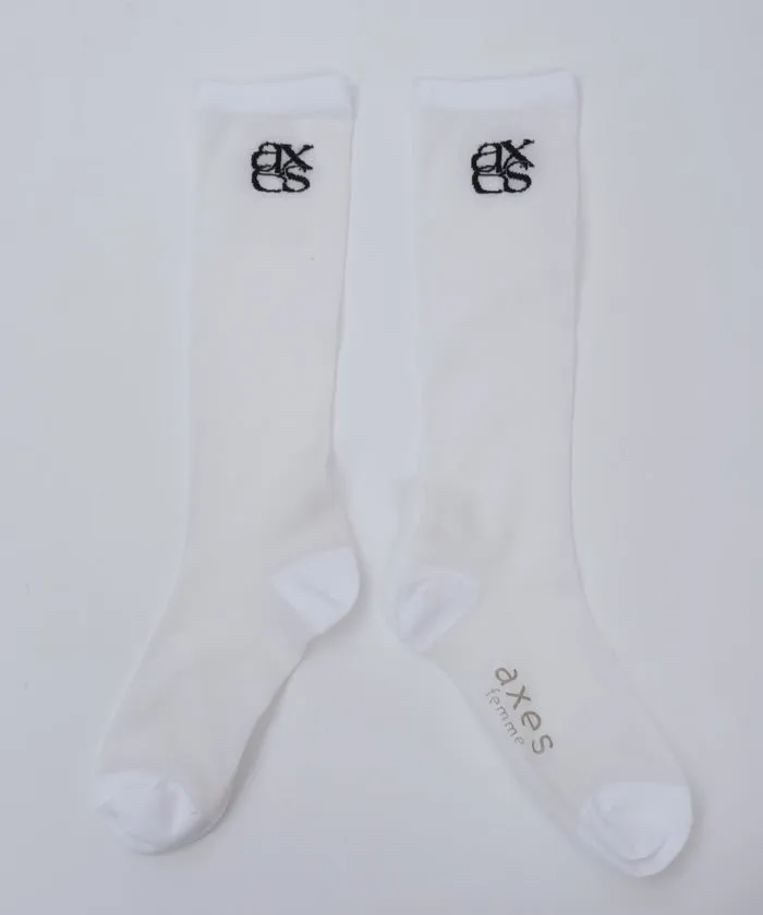 Logo Sheer High Socks