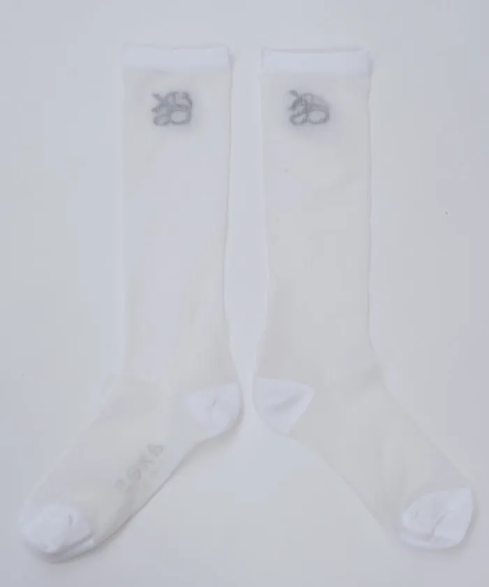 Logo Sheer High Socks