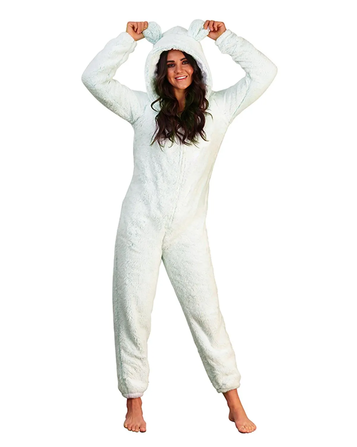 Loungeable Womens Mint Teddy Onesie