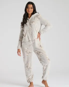 Loungeable Womens Teddy Bear Onesie