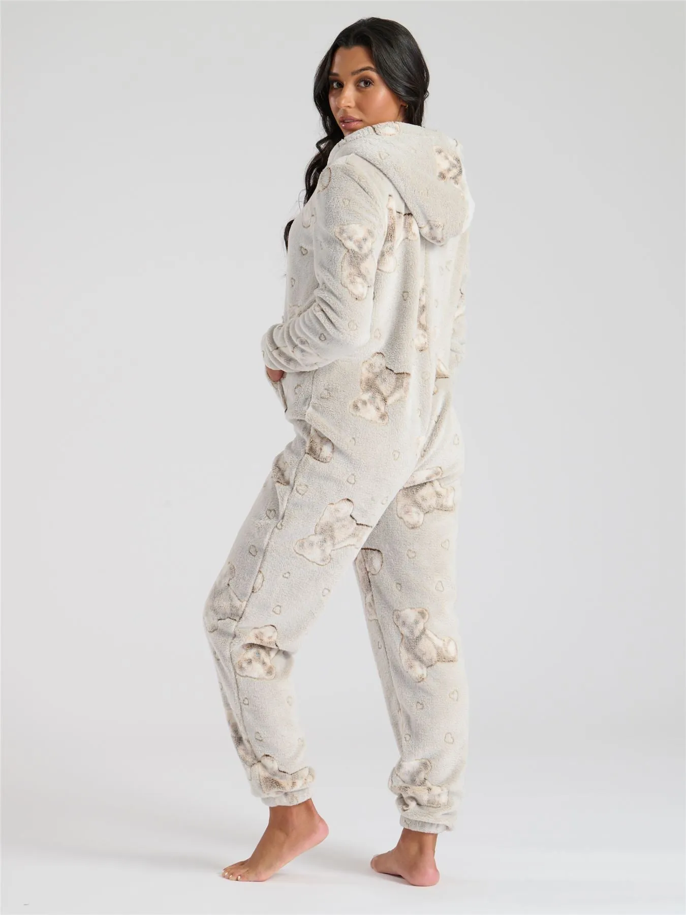 Loungeable Womens Teddy Bear Onesie