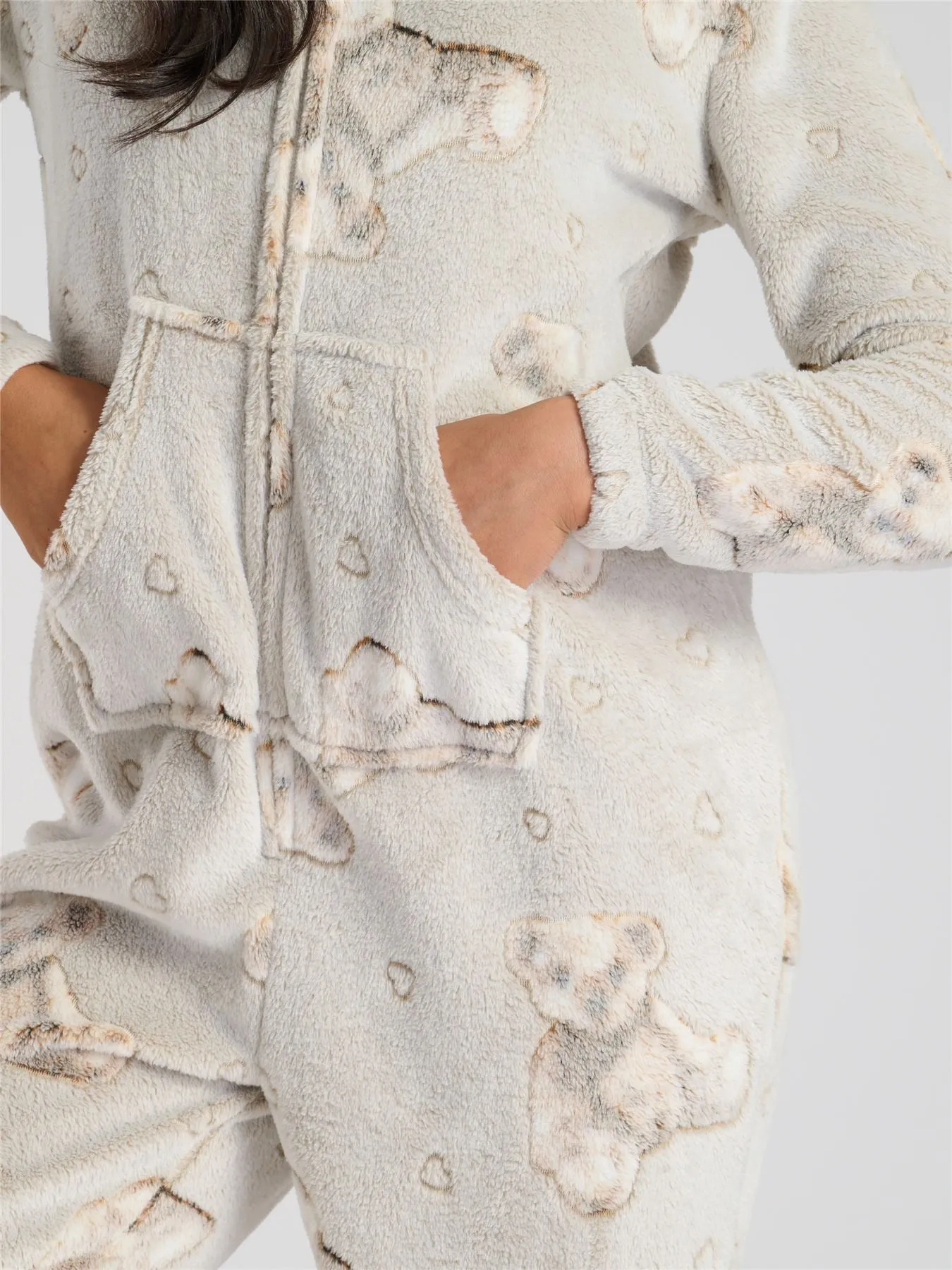 Loungeable Womens Teddy Bear Onesie