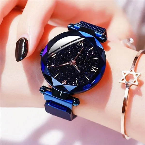 Luxury Starry Sky Magnetic Mesh Belt Band Watch