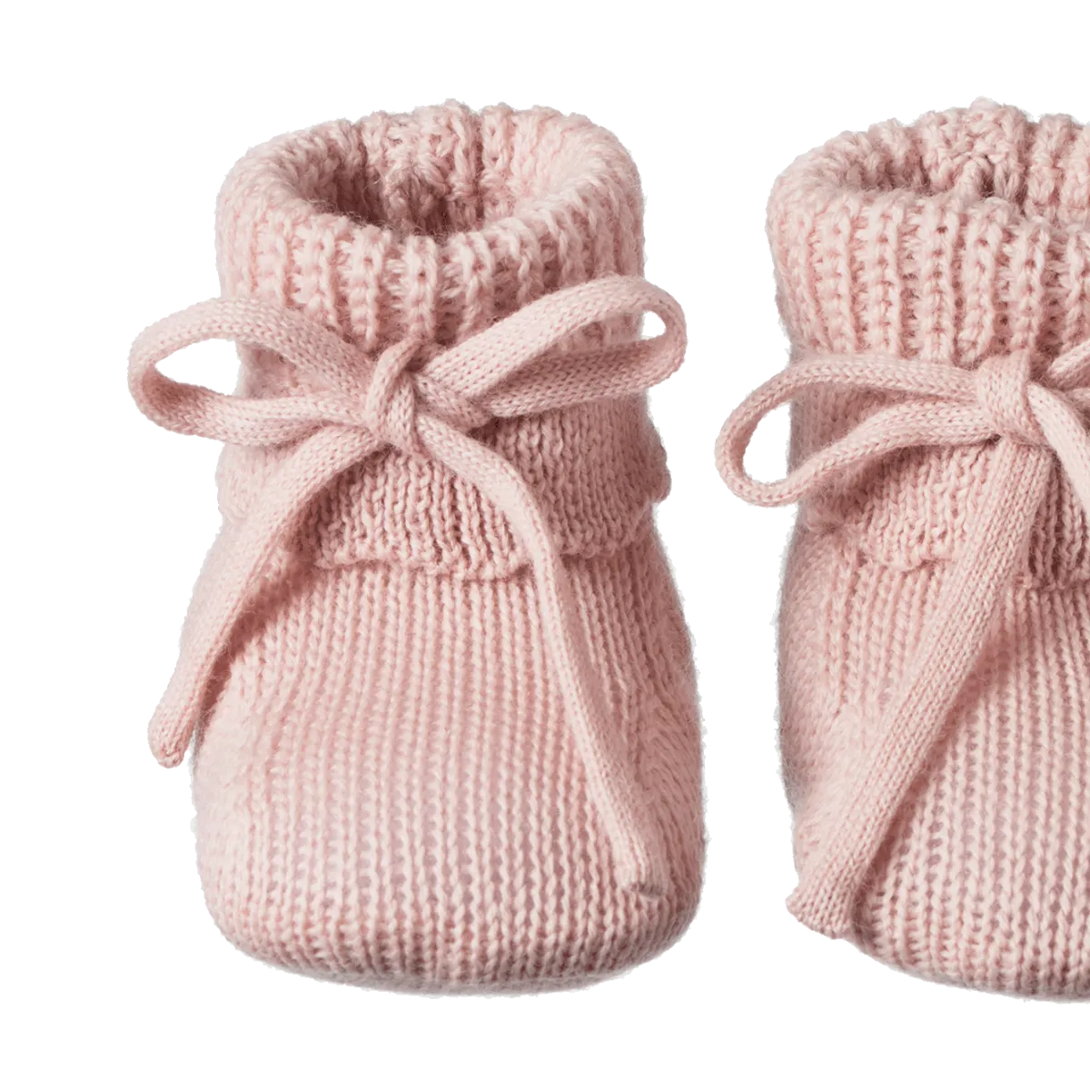 Nature Baby Teddy Booties - Rose Dust