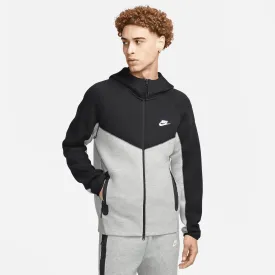 Nike - Men - Tech Fleece Full-Zip Hoodie - Grey/Black/White