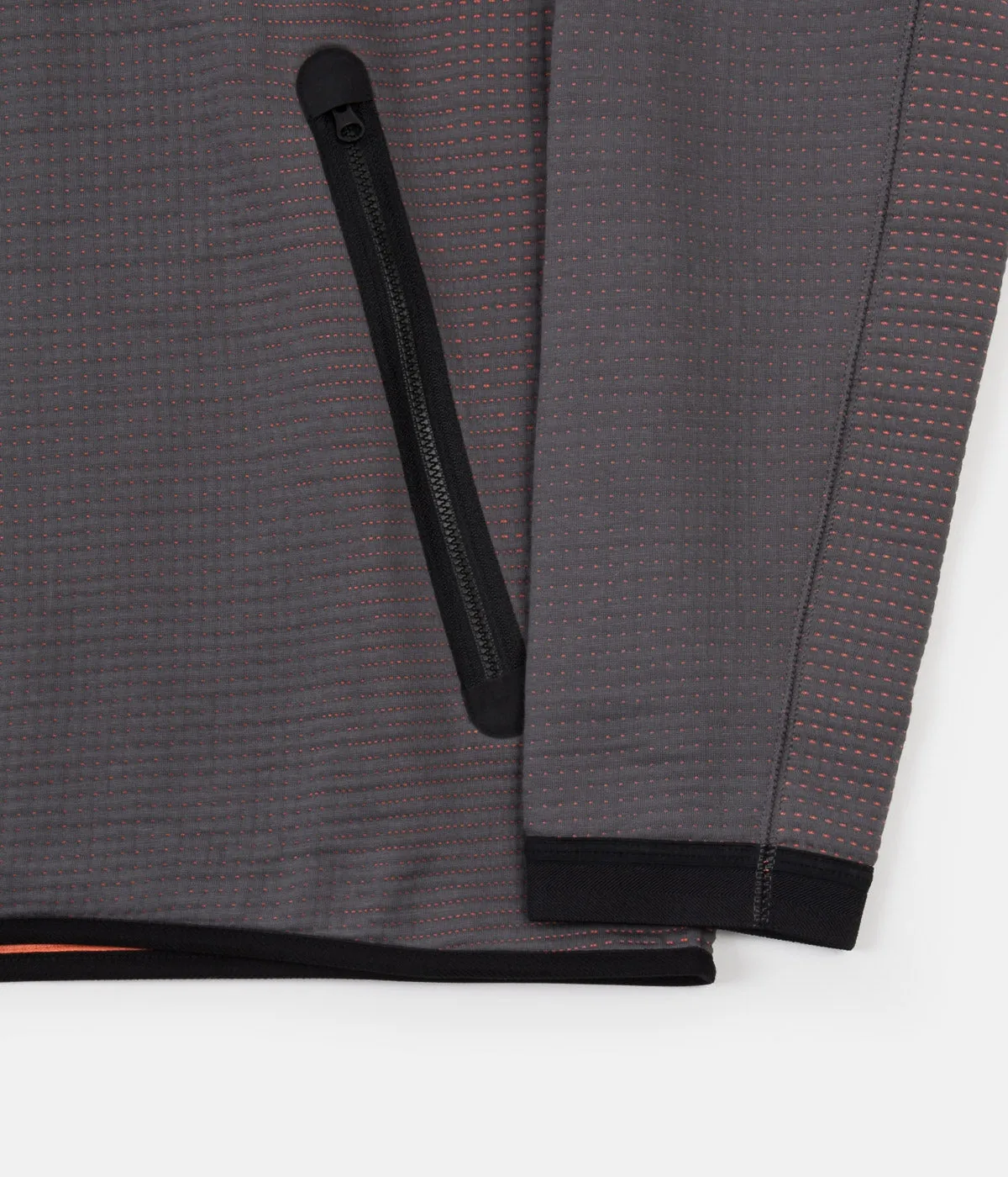 Nike Tech Pack Windrunner Full Zip Hoodie - Dark Grey / Turf Orange / Black
