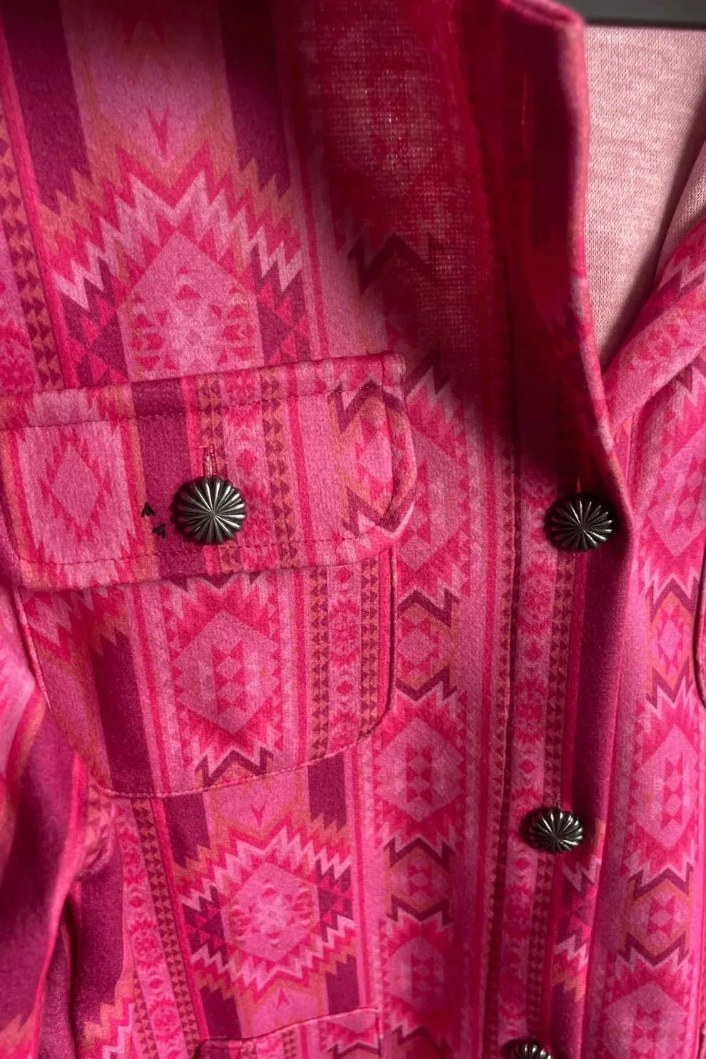 Pink Aztec Shacket