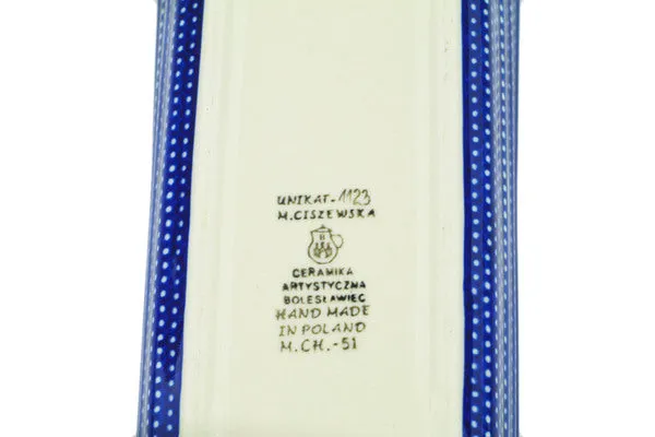 Polish Pottery 12" Rectangular Baker Starry Night UNIKAT