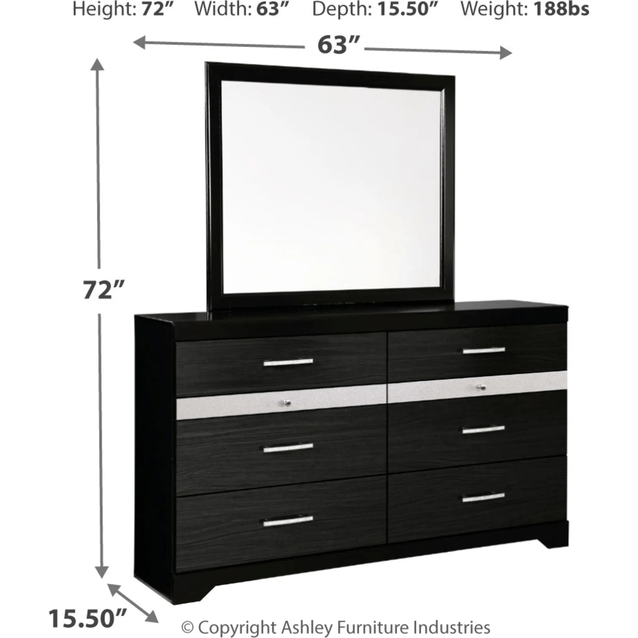 Starberry Dresser and Mirror