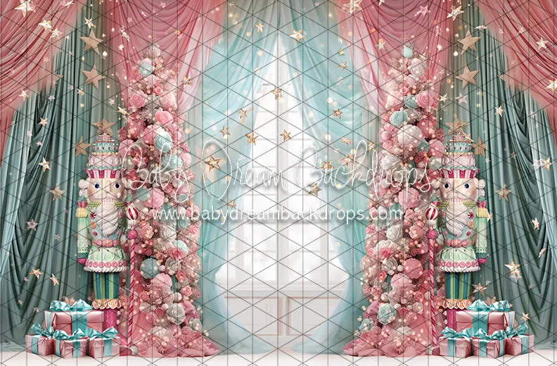 Starry Christmas Curtains (Nutcrackers) (JA)