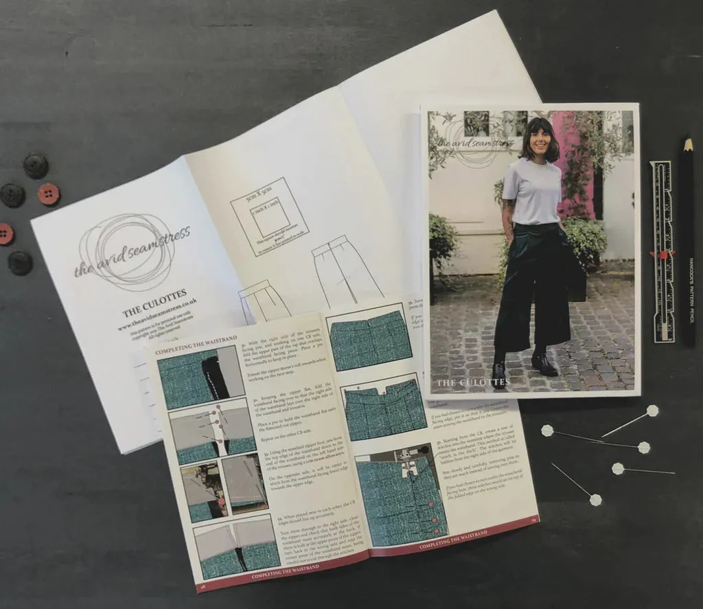 THE AVID SEAMSTRESS • The Culottes Sewing Pattern