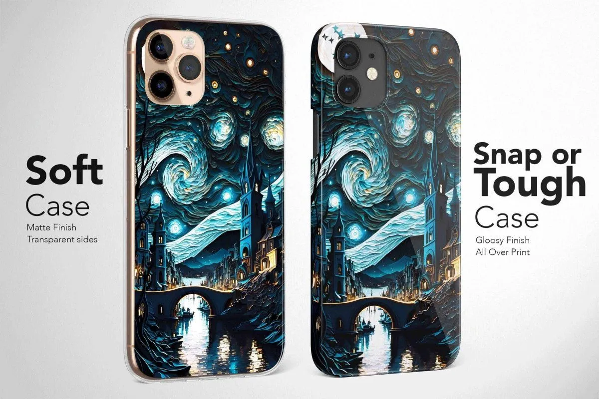 The Starry Night Phone Case Vincent Van Gogh Cover