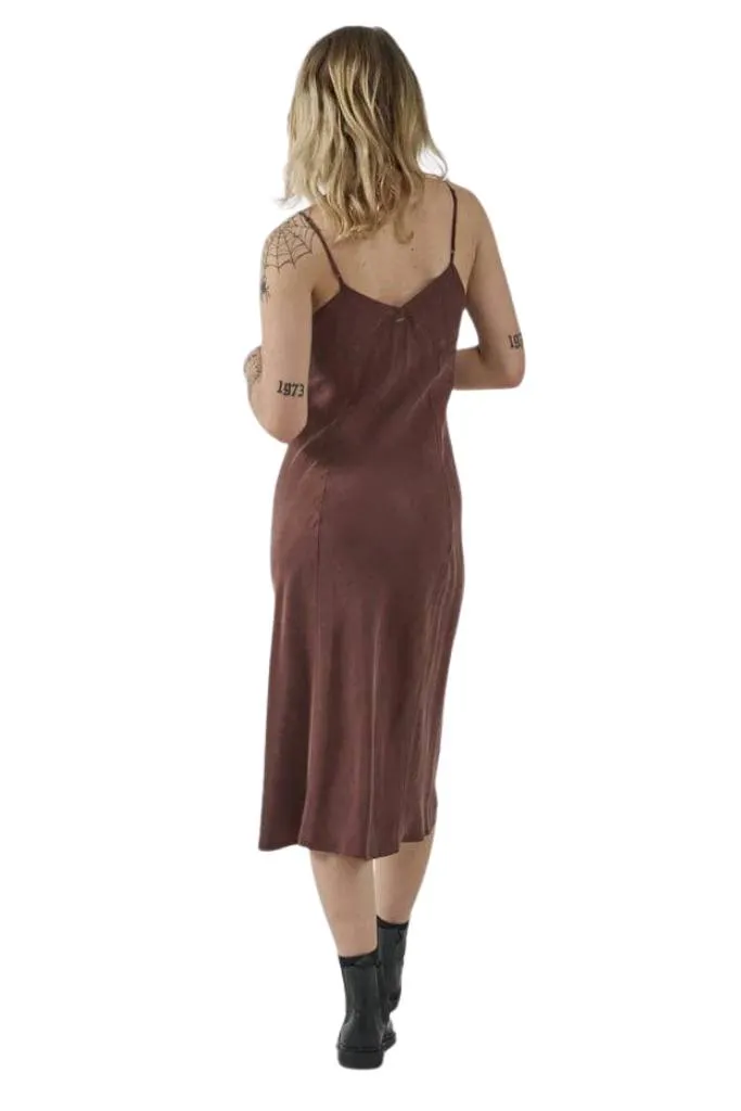 Thrills Chelsea Slip Dress Postal Brown