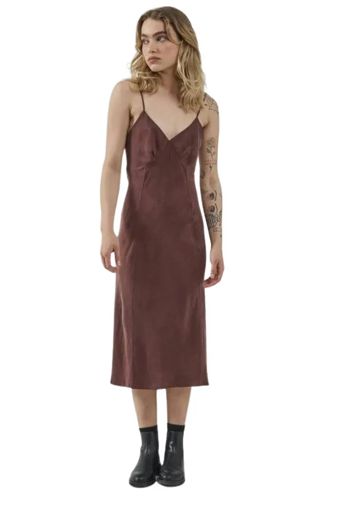 Thrills Chelsea Slip Dress Postal Brown