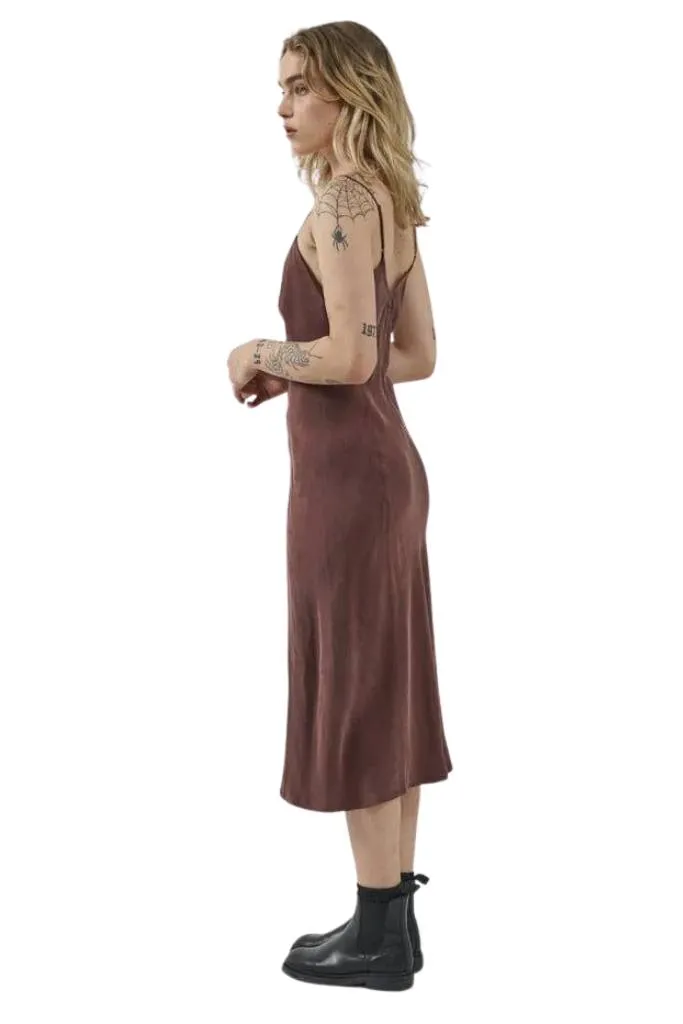 Thrills Chelsea Slip Dress Postal Brown