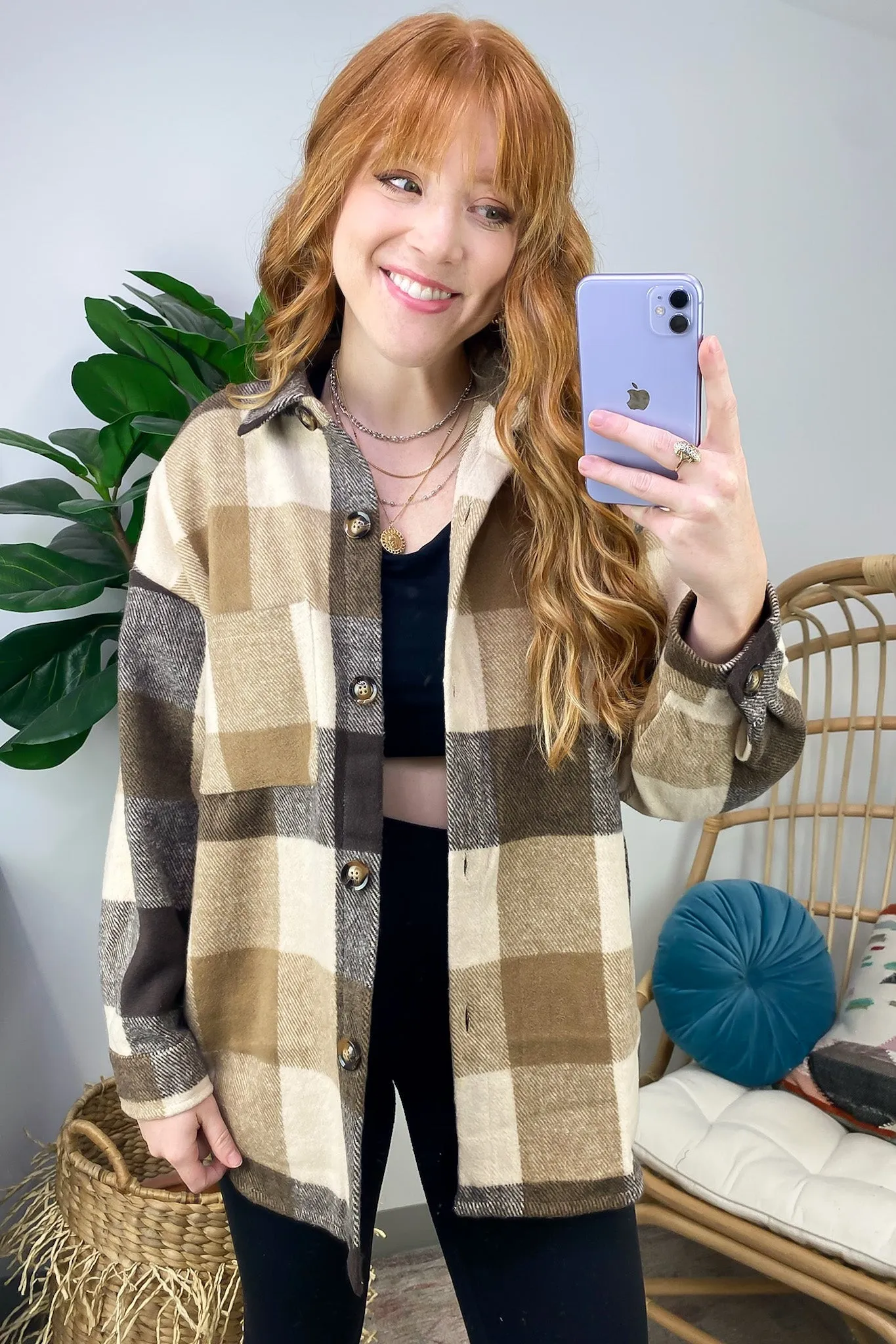 Tisla Oversized Plaid Shacket - FINAL SALE