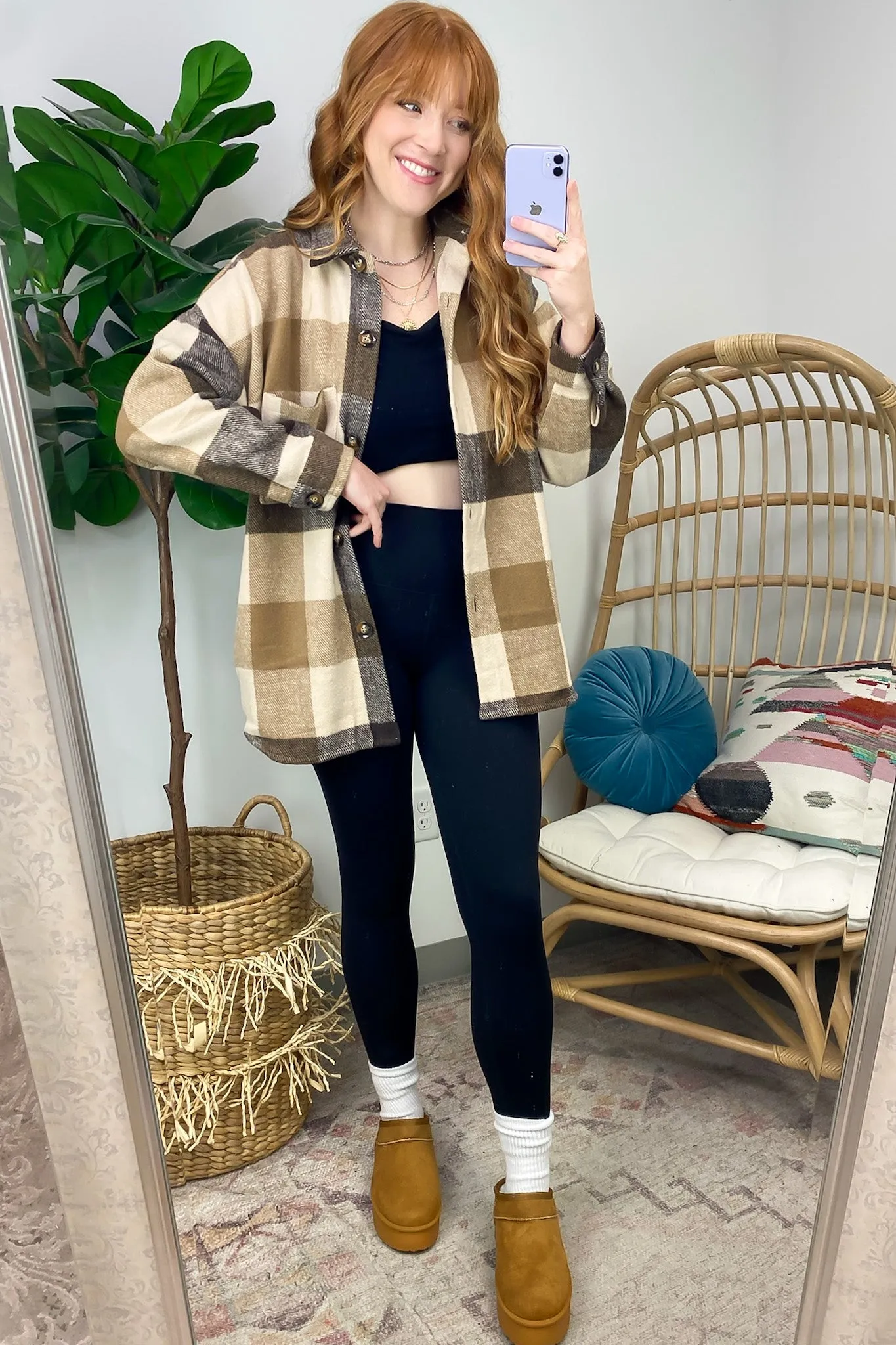 Tisla Oversized Plaid Shacket - FINAL SALE