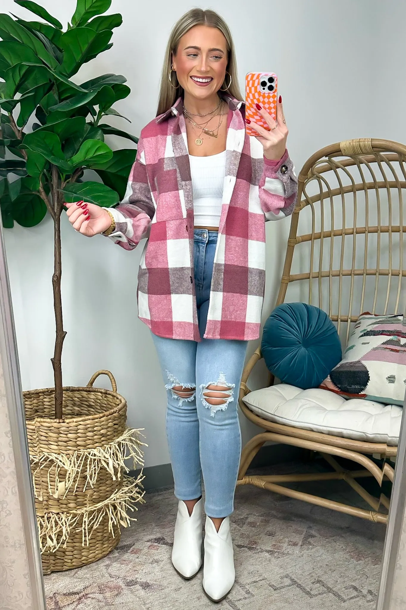 Tisla Oversized Plaid Shacket - FINAL SALE
