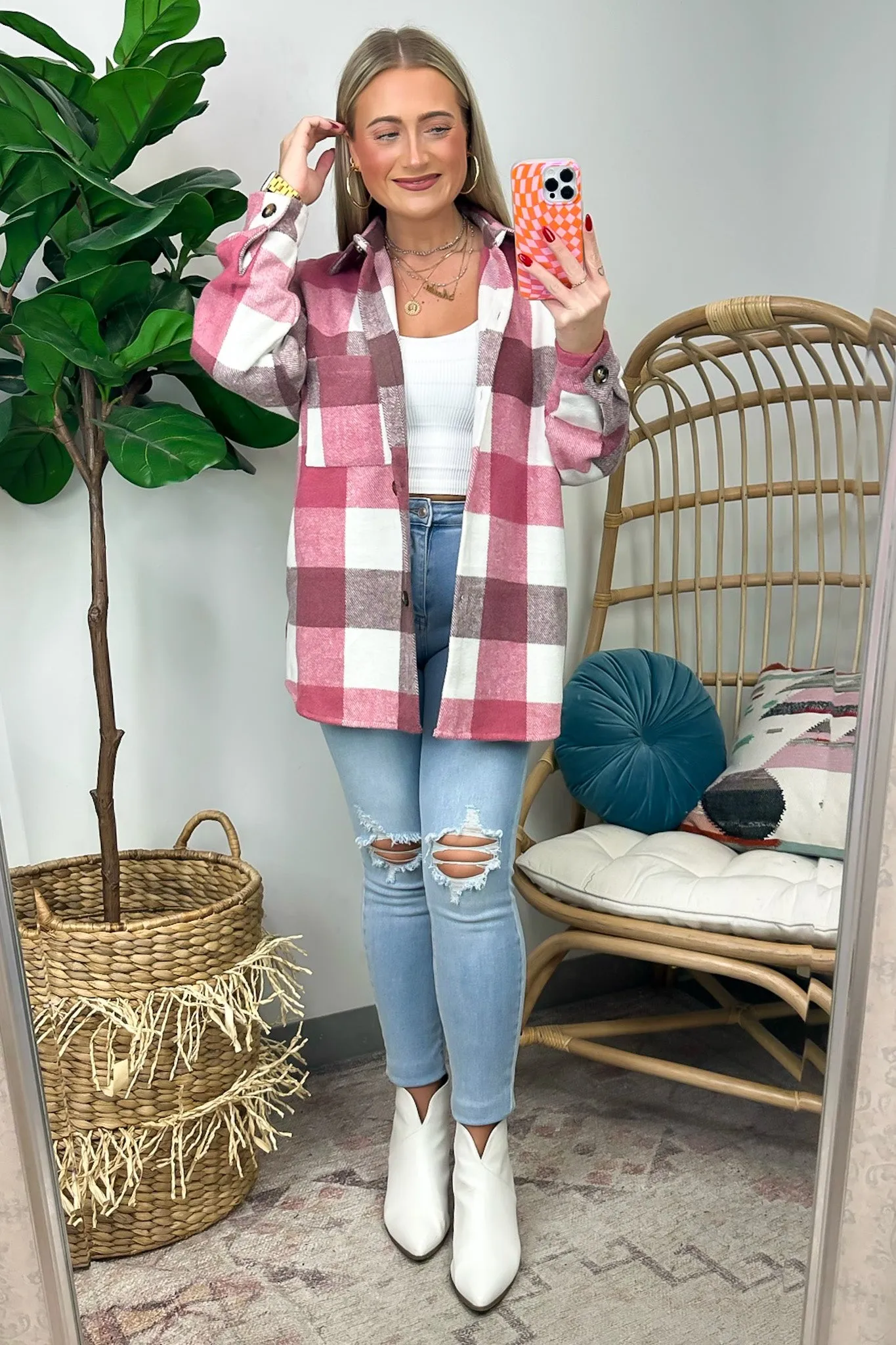 Tisla Oversized Plaid Shacket - FINAL SALE