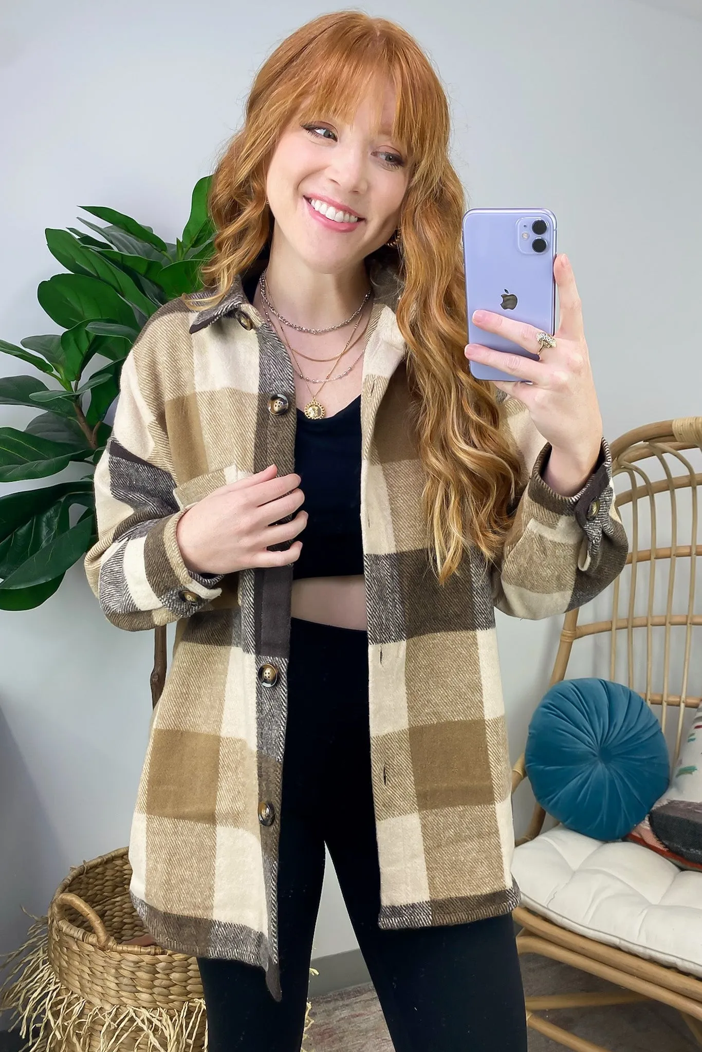 Tisla Oversized Plaid Shacket - FINAL SALE