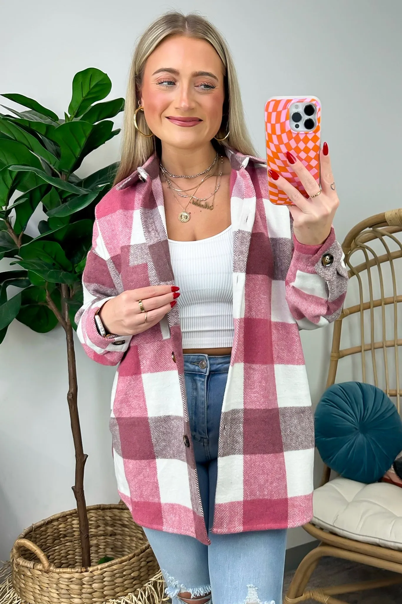 Tisla Oversized Plaid Shacket - FINAL SALE